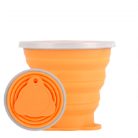 Wholesales Food Grade Portable Silicone Collapsible Travel Cup Foldable Water Cup Pet Cups Folding