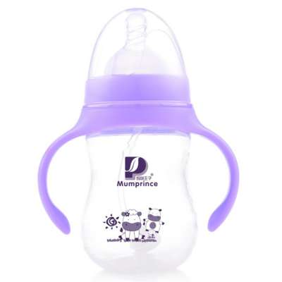 180ml outdoor portable PP food grade material baby feeding milk water kids bottle for children with handle