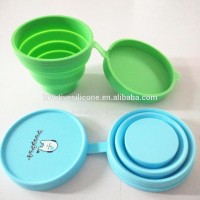 Wholesale pet products Travel Portable Silicone foldable pet water feeder cup